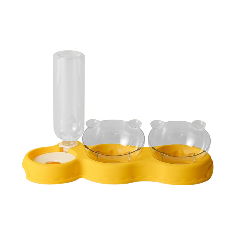 Versão atualizada Tilt Neck Guard Pet Automatic Refilling Bowl