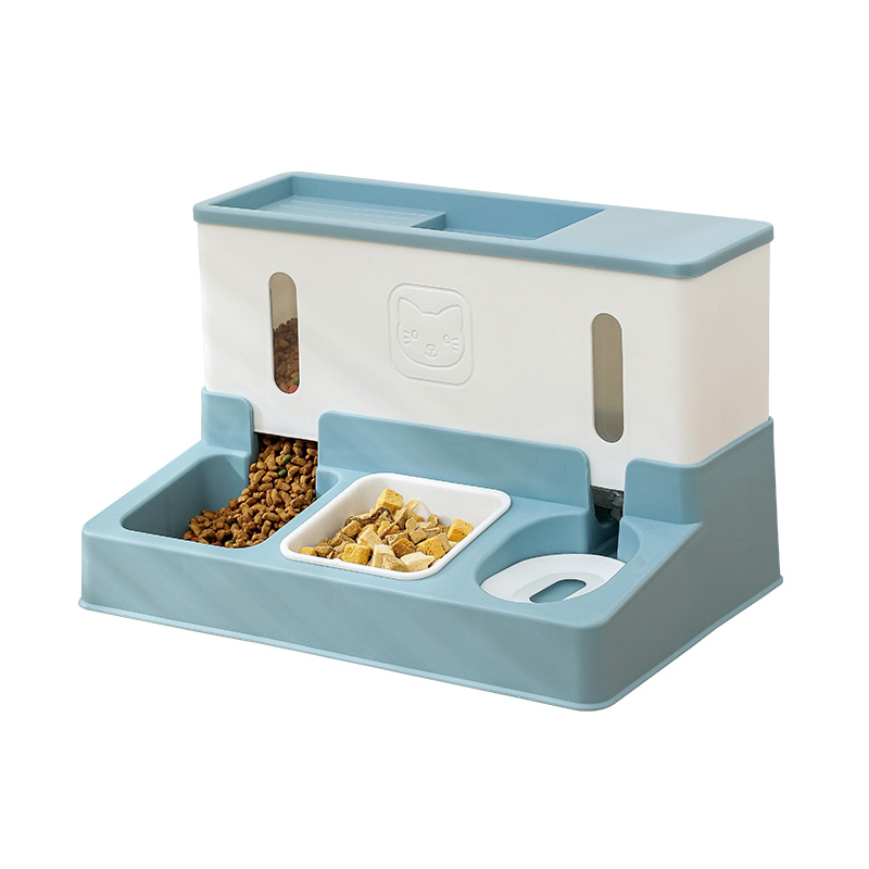 Alimentador PP automático sem plugue para animais de estimação estilo casa
